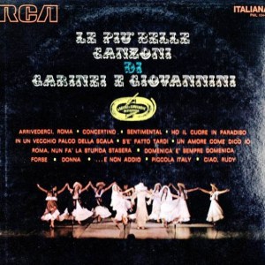 Le Piu Belle Canzoni Hit songs from musicals by Garlnew-Giovanni-Travajoli-Rascel-Kramer