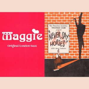 Maggie (Wilder) London cast CDR + 1957 Princeton Triangle Club in Never Say Horses